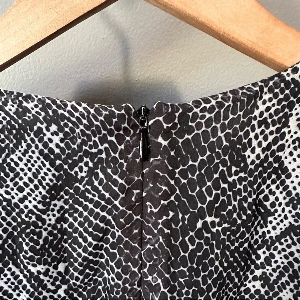Manoush Cinched Waist Knee Length Dress | Size US4 | Snakeskin Print - Picture 5 of 8